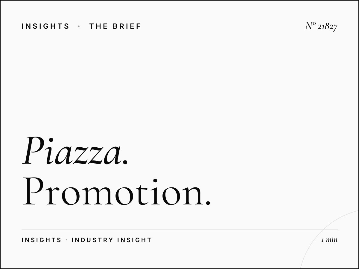 Piazza XXV Aprile Advertising Cubes Event: Promotion