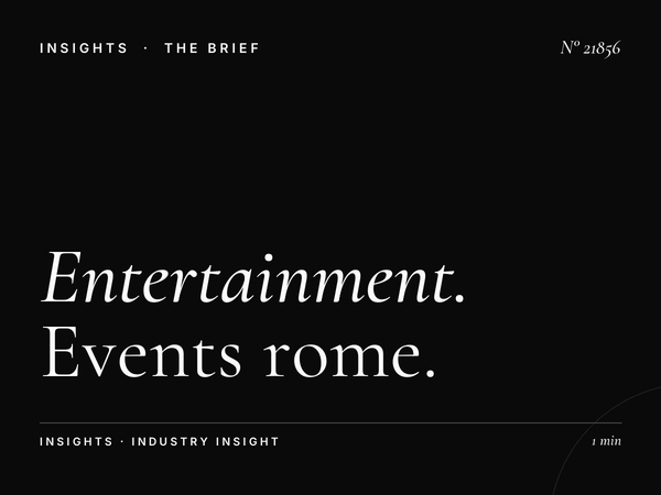 Entertainment Via Di Rienzo LED: Events Rome Prati
