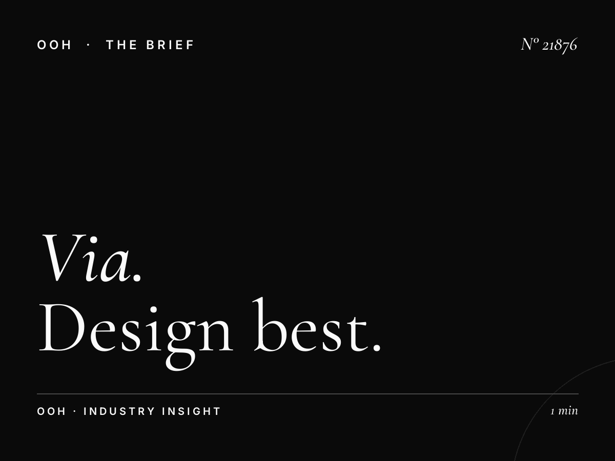 Via Di Rienzo LED Wallbanner Creative: Design Best Practices