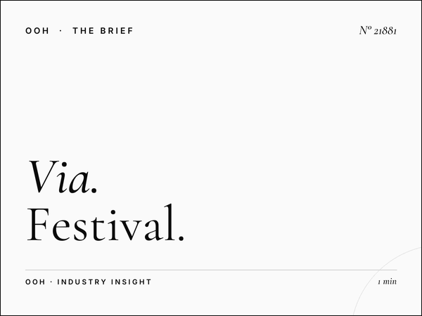 Via Di Rienzo LED Wallbanner Event Marketing: Festival