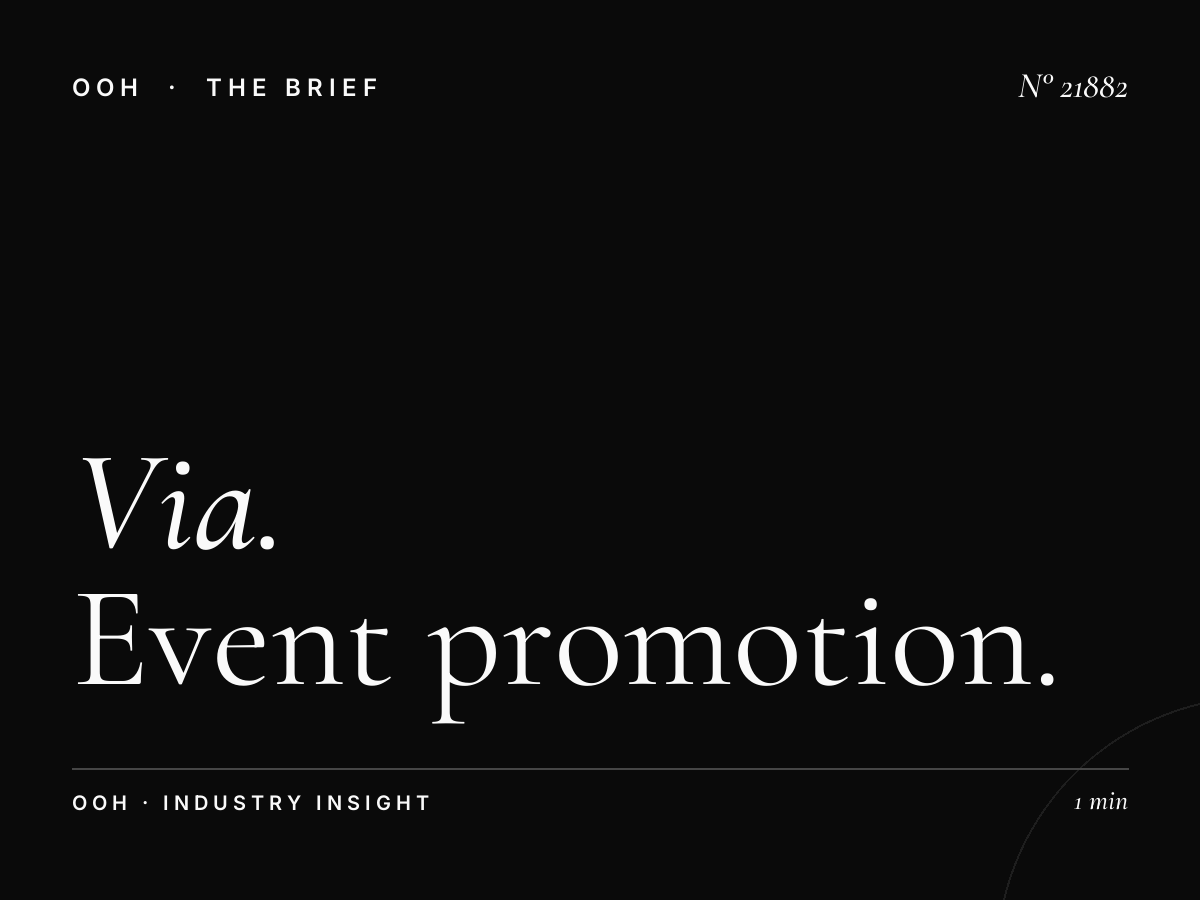 Via Di Rienzo LED Wallbanner Event: Event Promotion