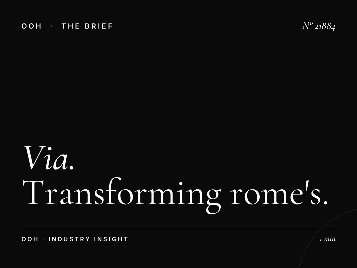 Via Di Rienzo LED Wallbanner New Product Strategy: Transforming Rome's Premium Advertising Landscape