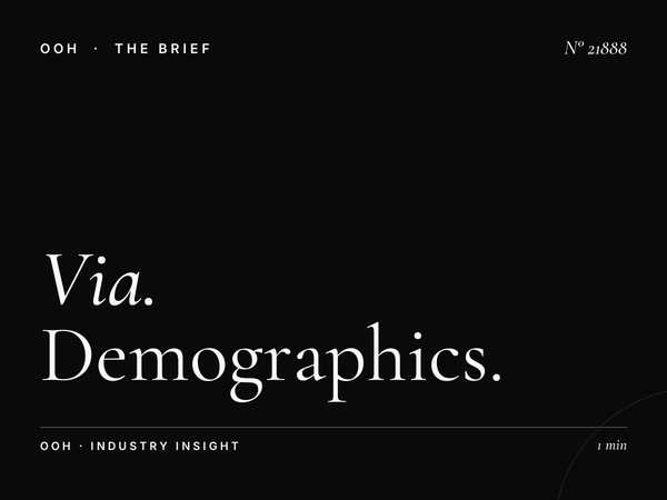 Via Di Rienzo LED Wallbanner Audience: Demographics