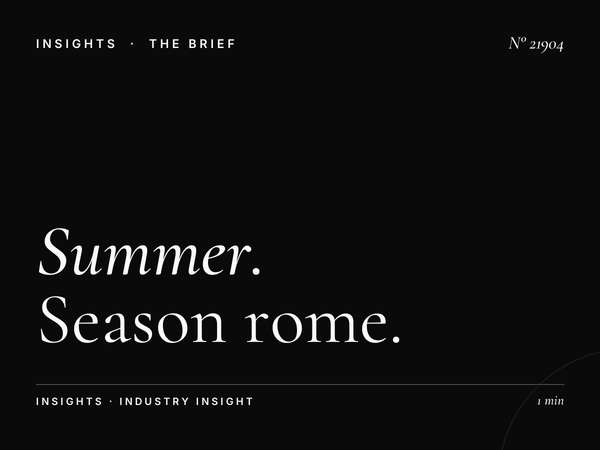 Summer Via Di Rienzo LED: Season Rome LED Campaign