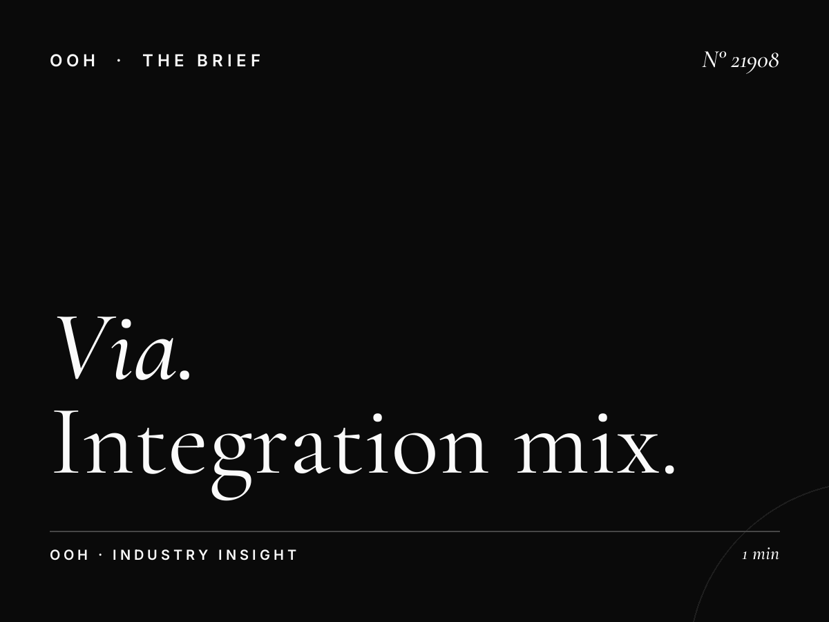 Via Di Rienzo LED Wallbanner Marketing: Integration Mix
