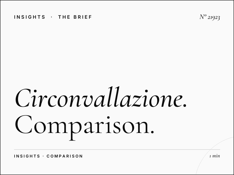 Circonvallazione Aurelia LED vs Static: Comparison