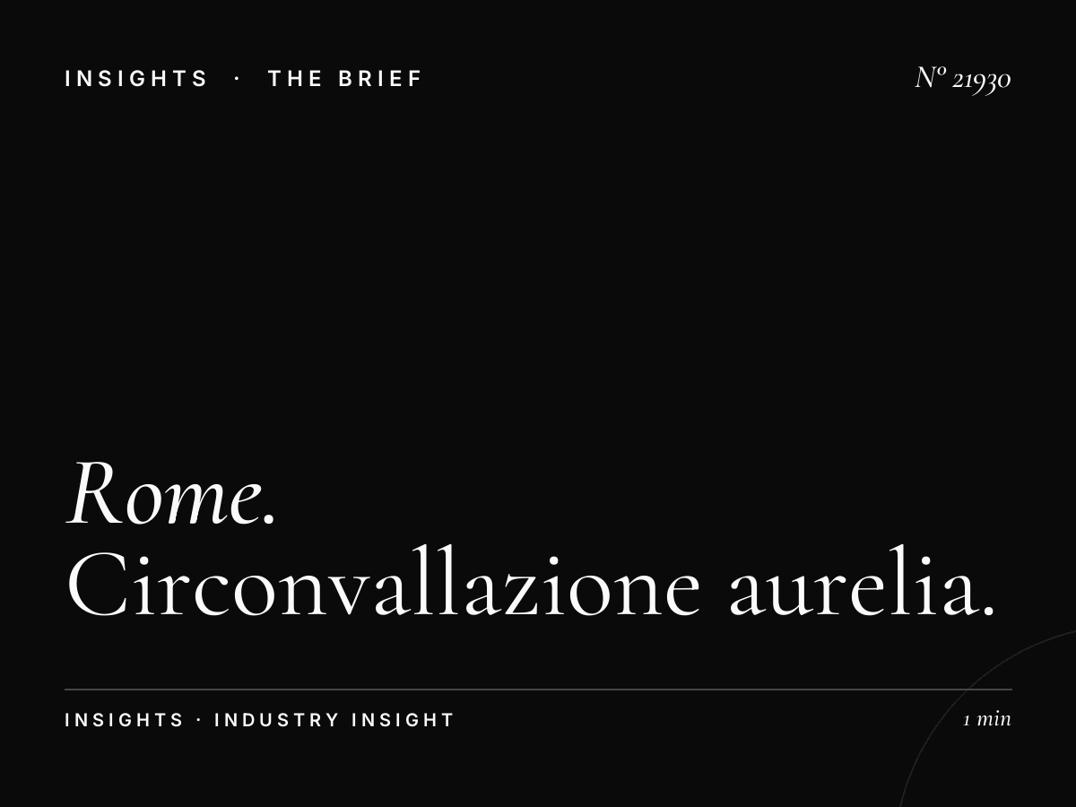 Rome Ring Road LED: Circonvallazione Aurelia Specifications
