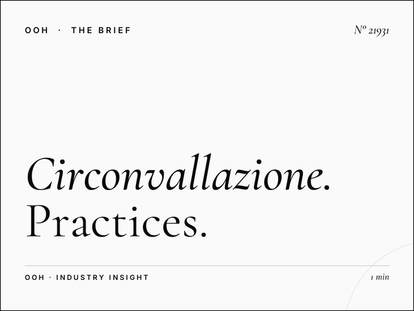 Circonvallazione Aurelia LED Wallbanner Creative: Practices