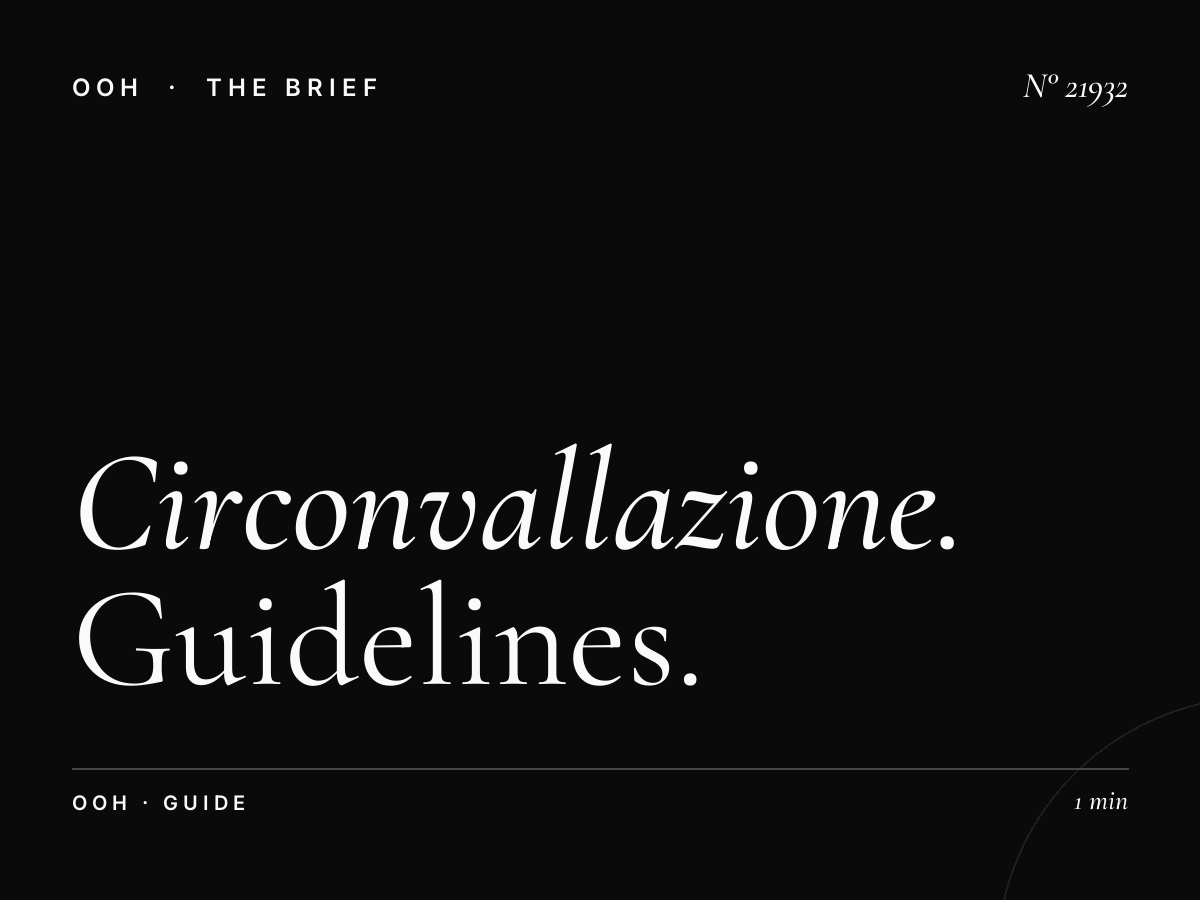 Circonvallazione Aurelia LED Wallbanner Design: Guidelines