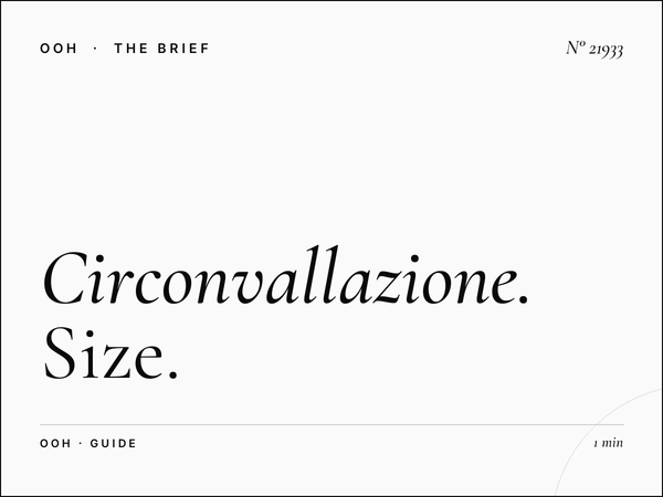 Circonvallazione Aurelia LED Wallbanner Format: Size Guide