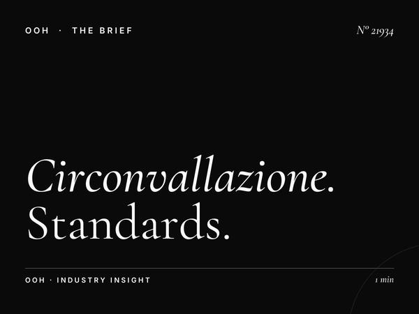 Circonvallazione Aurelia LED Wallbanner Dimensions: Standards