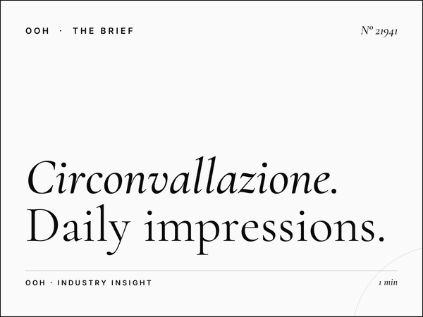 Circonvallazione Aurelia LED Wallbanner Reach: Daily Impressions
