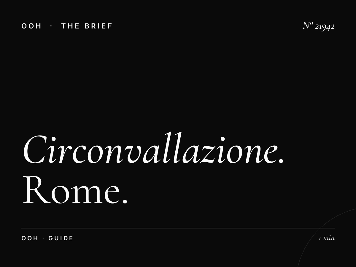 Circonvallazione Aurelia LED Wallbanner Budget: Rome Guide