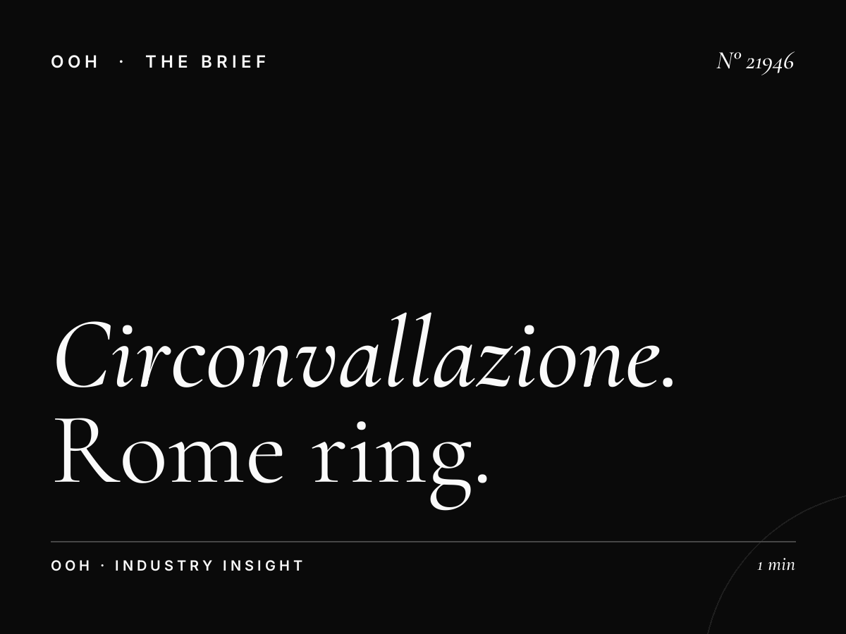 Circonvallazione Aurelia LED Wallbanner: Rome Ring Road LED