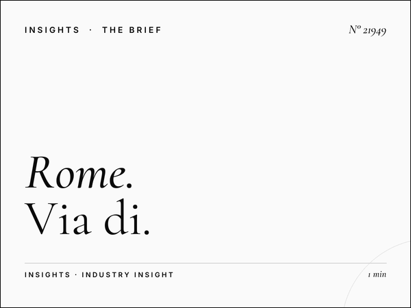 Rome LED Competition: Via Di Rienzo Positioning