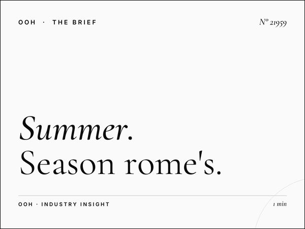 Summer Circonvallazione Aurelia LED: Season Rome's Premium Digital Billboard Opportunity