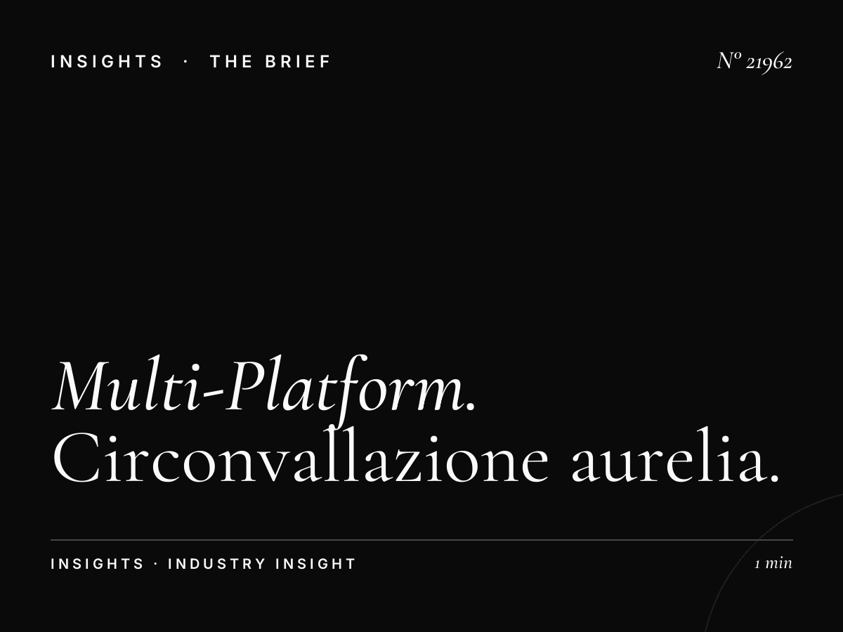 Multi-Platform Rome: Circonvallazione Aurelia LED Campaign