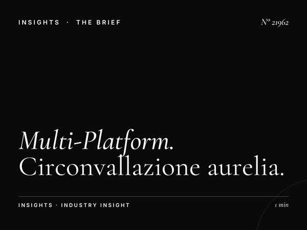 Multi-Platform Rome: Circonvallazione Aurelia LED Campaign
