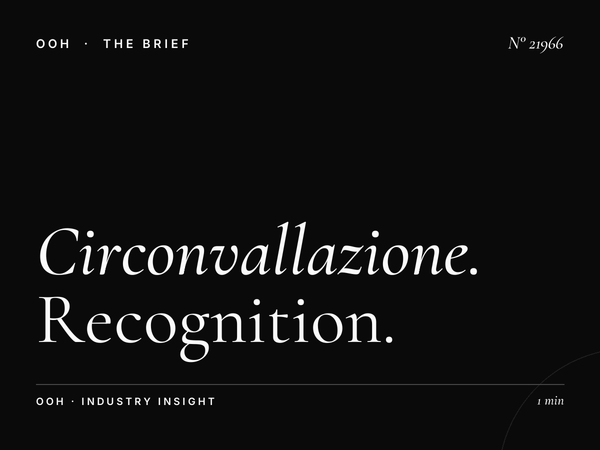 Circonvallazione Aurelia LED Wallbanner Brand Impact: Recognition