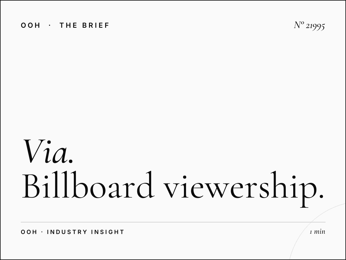 Via Stephenson Static Billboard Traffic: Billboard Viewership