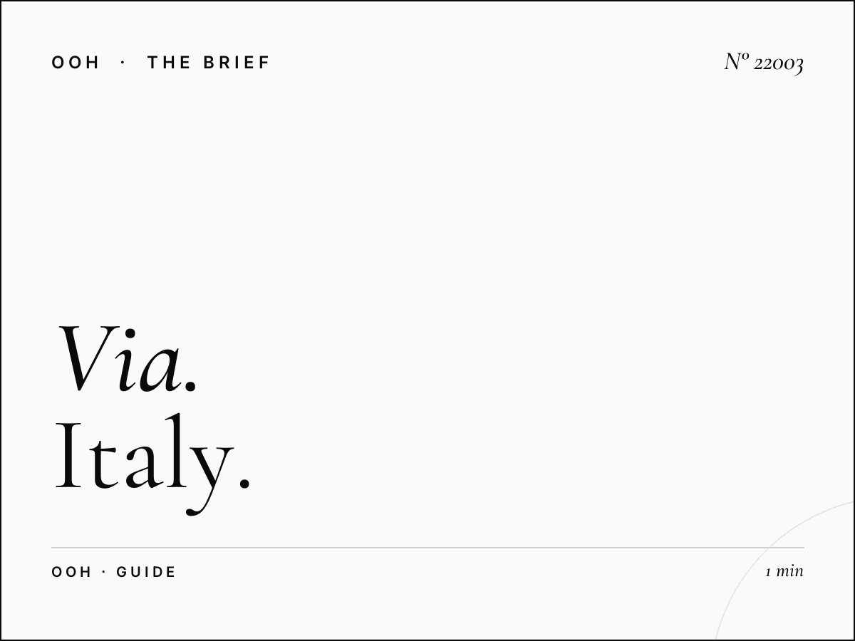 Via Stephenson Static Billboard Milan: Complete Italy Guide