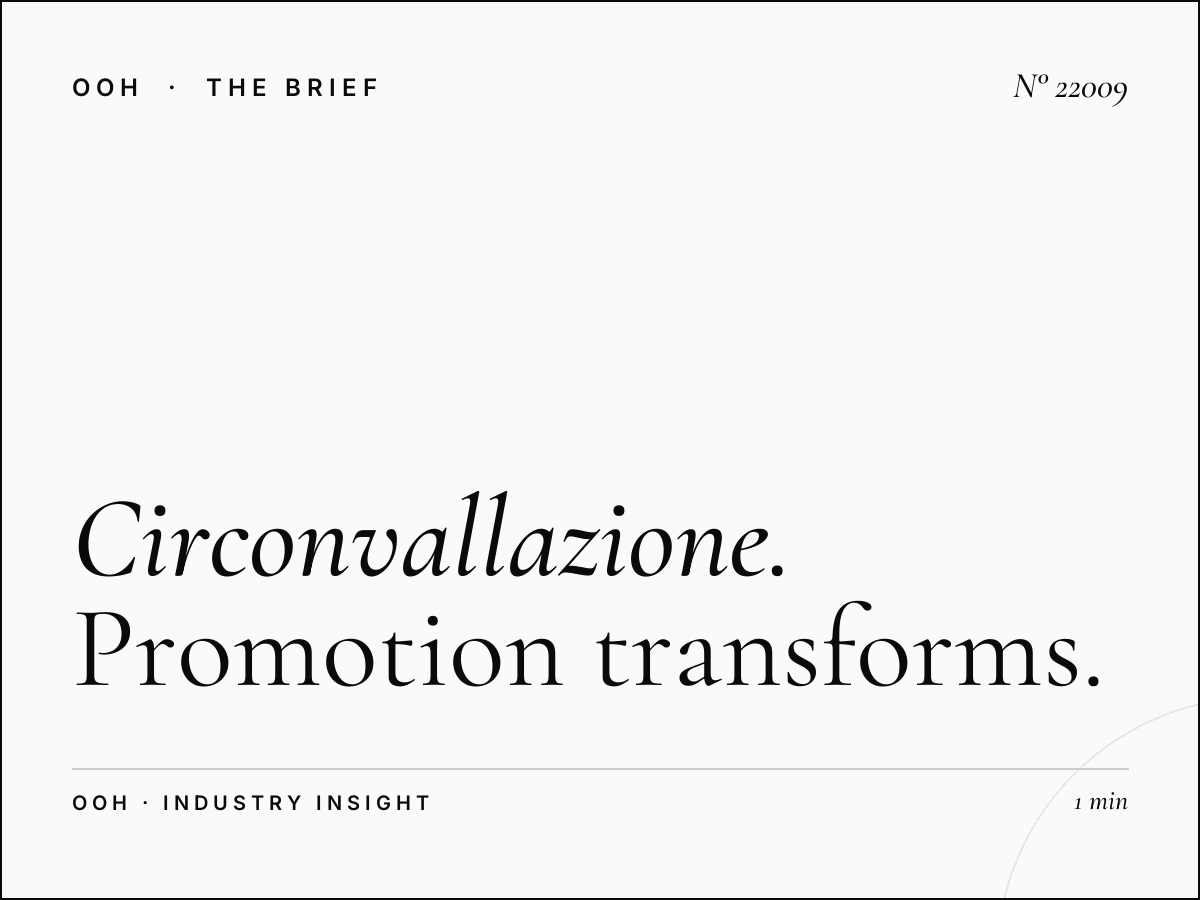 Circonvallazione Aurelia LED Wallbanner Event: Promotion Transforms Rome's Advertising Landscape