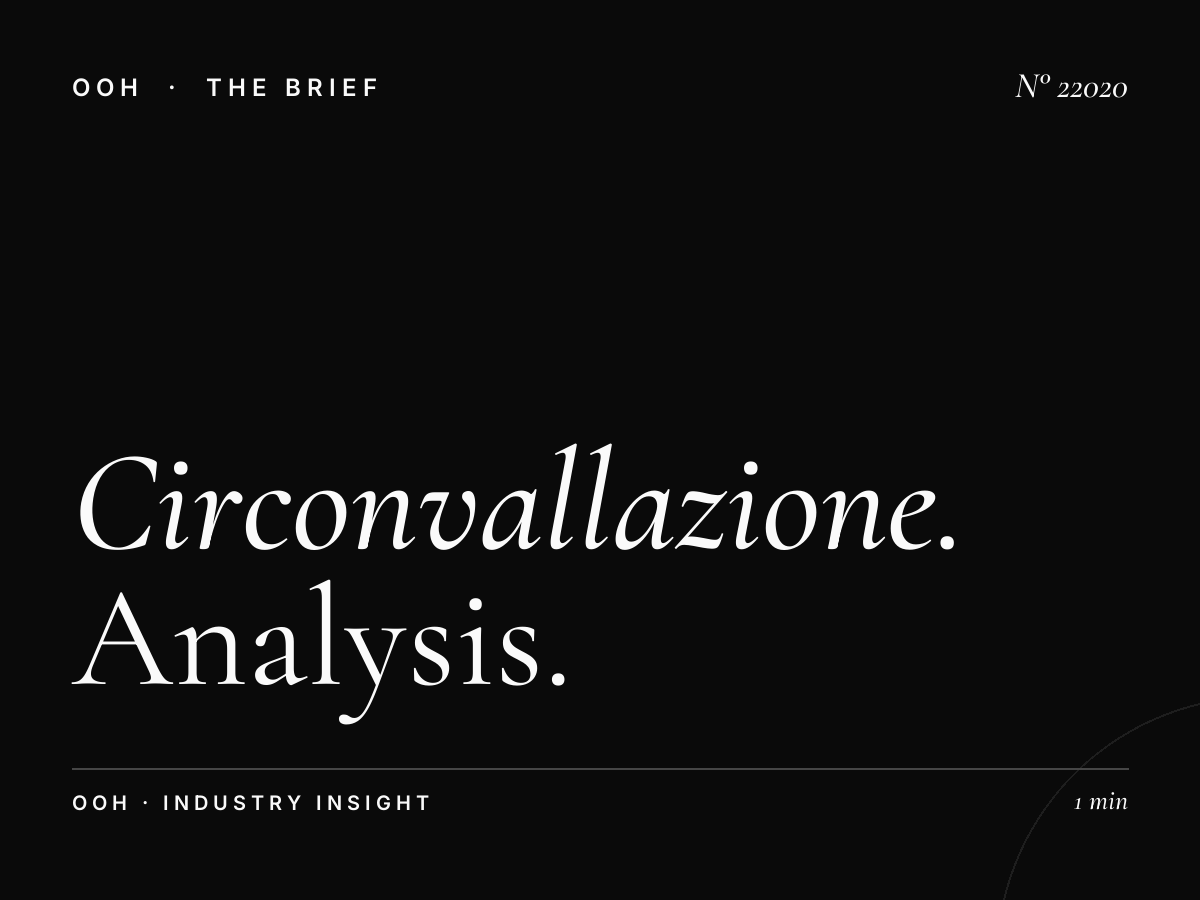 Circonvallazione Aurelia LED Wallbanner Traffic: Analysis