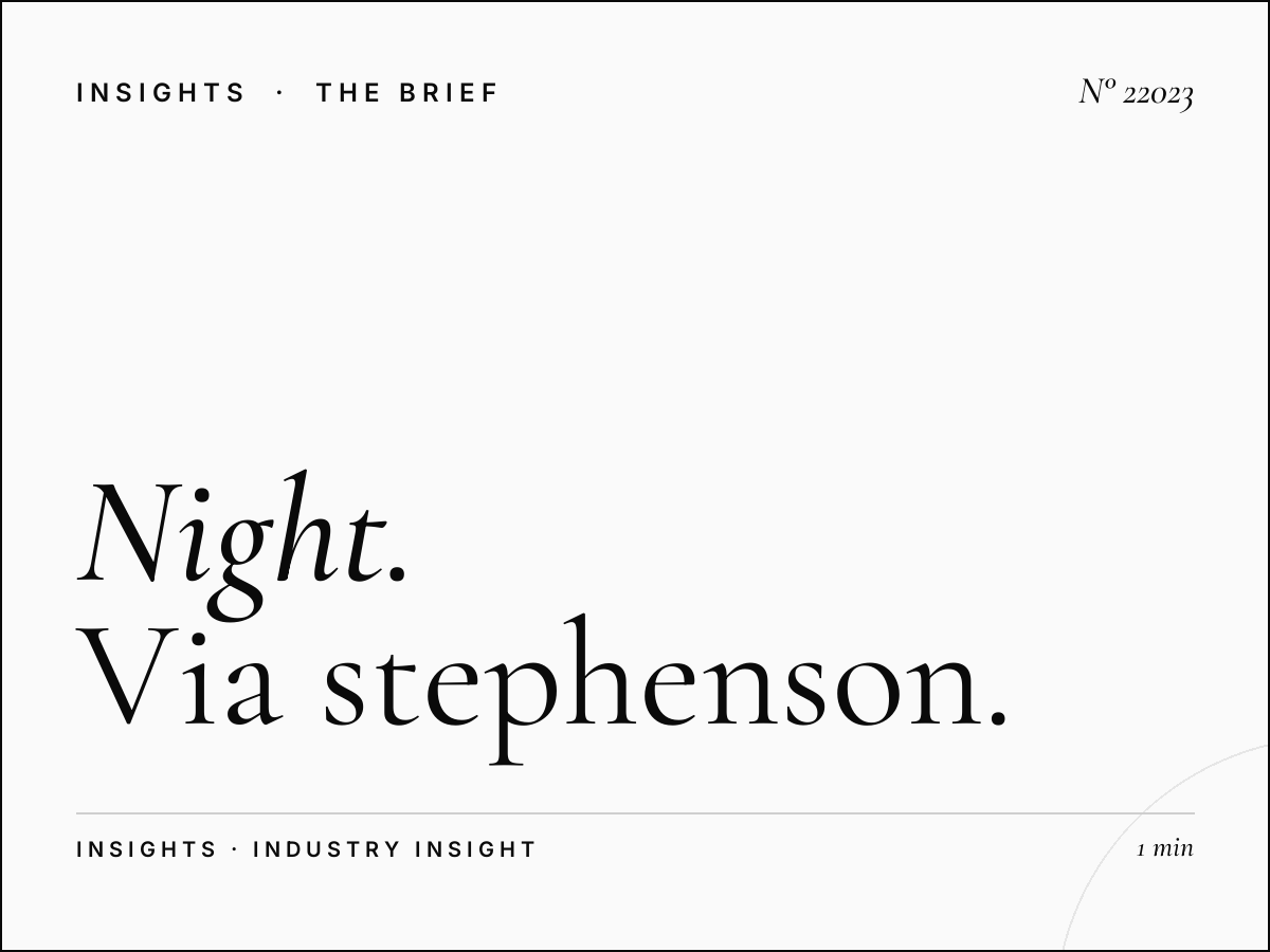 Night Milan North: Via Stephenson After-Dark