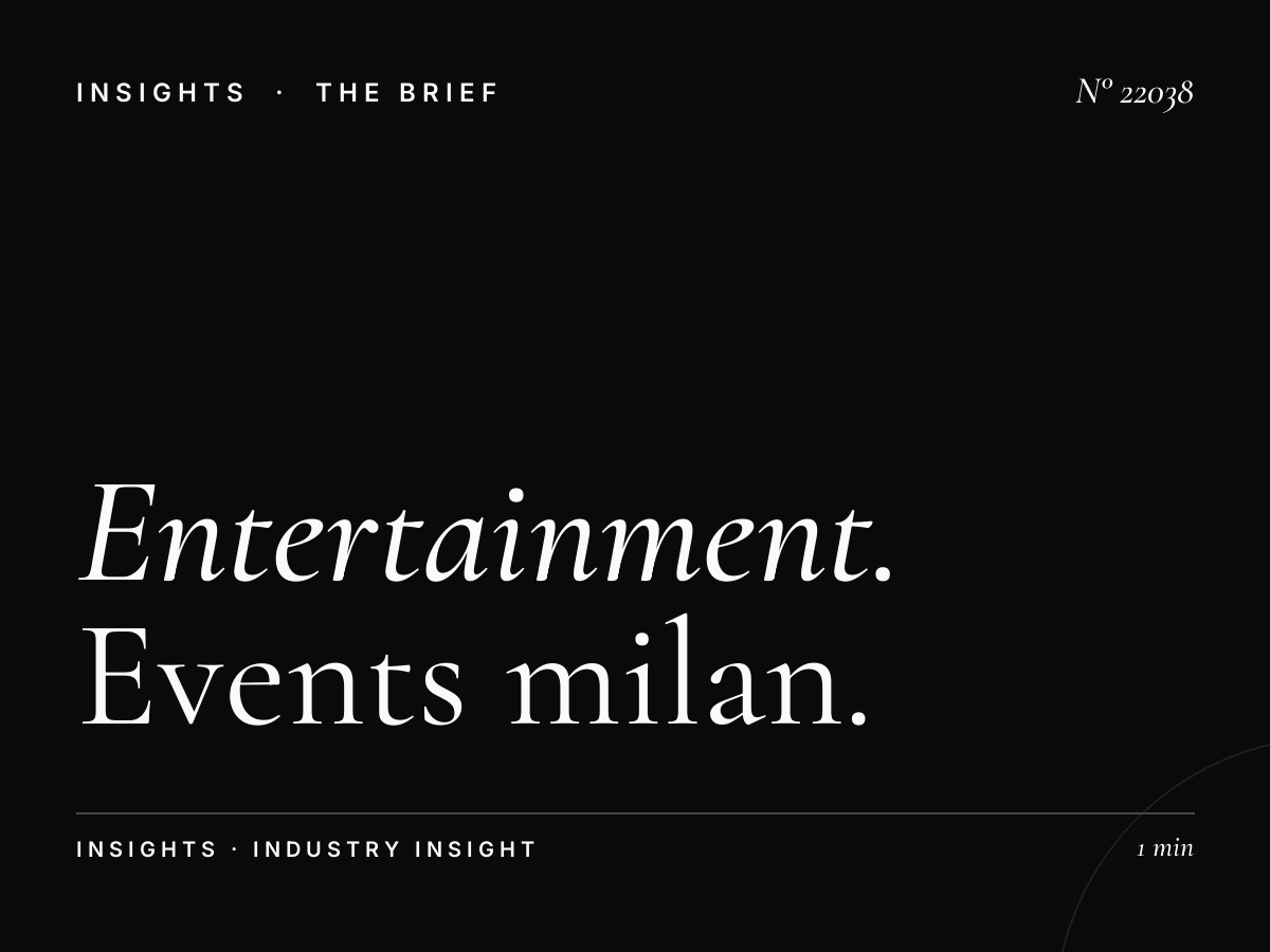 Entertainment Via Stephenson: Events Milan North
