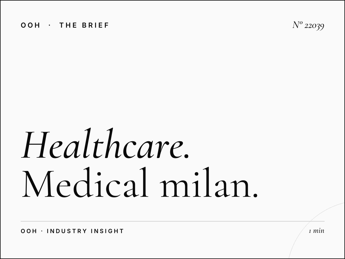 Healthcare Via Stephenson Billboard: Medical Milan North