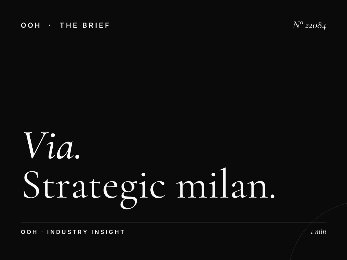 Via Pellegrino Rossi LED Wallbanner Location: Strategic Milan