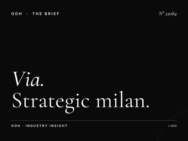 Via Pellegrino Rossi LED Wallbanner Location: Strategic Milan