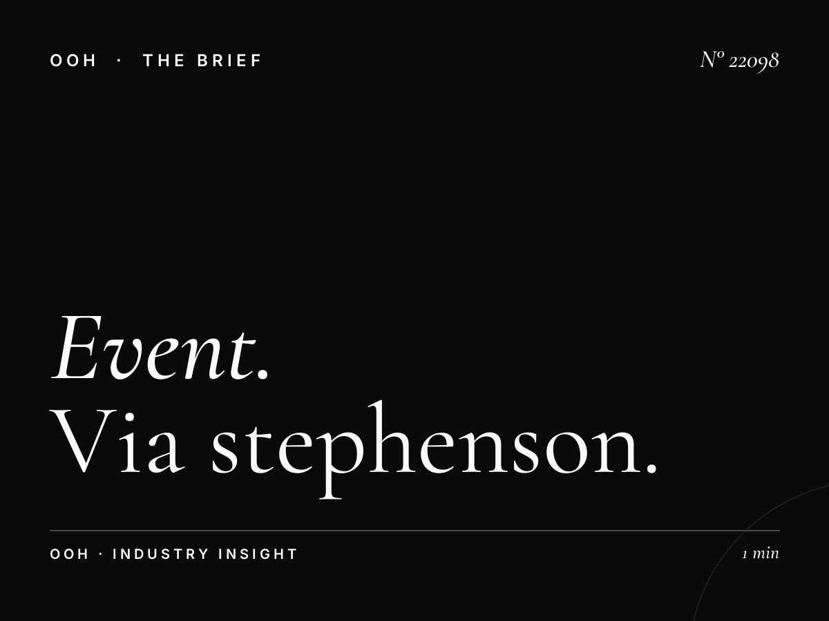 Event Advertising Milan: Via Stephenson Billboard Promo