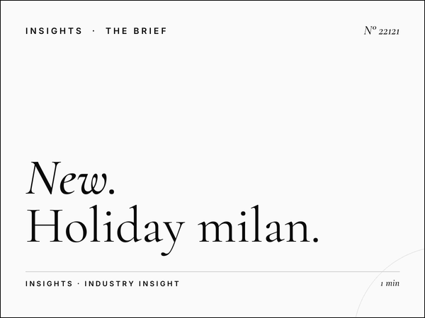 New Year Via Pellegrino Rossi LED: Holiday Milan