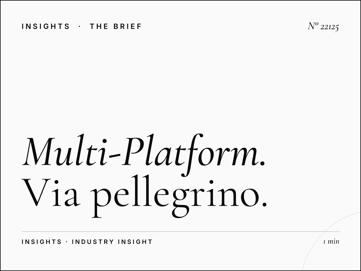Multi-Platform Milan: Via Pellegrino Rossi LED Campaign