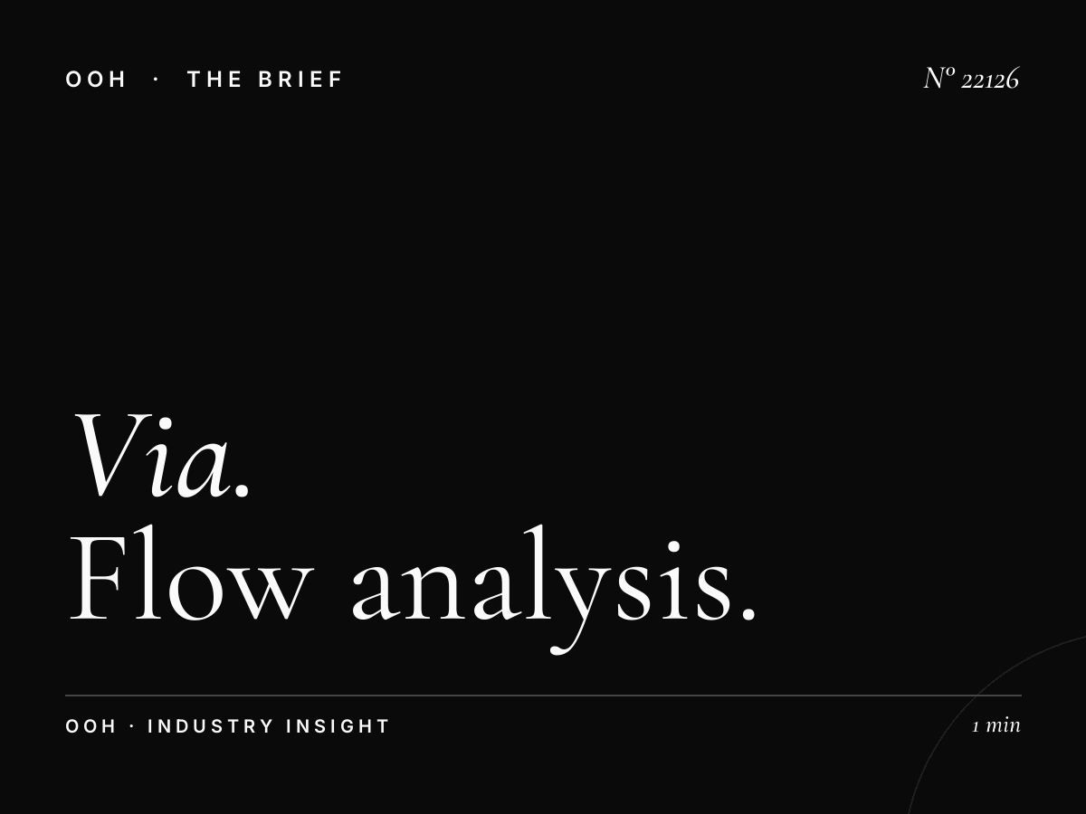 Via Stephenson Static Billboard Traffic: Flow Analysis