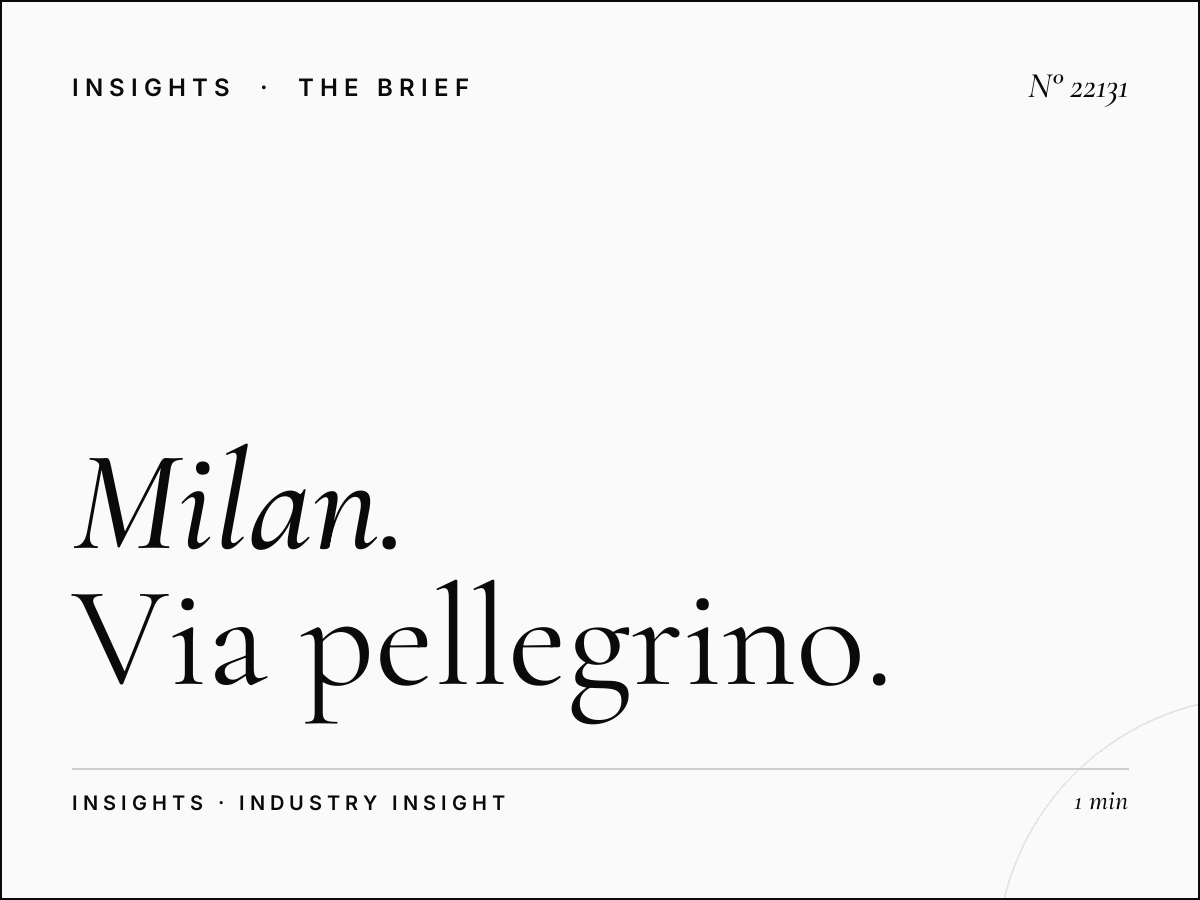 Milan LED Branding: Via Pellegrino Rossi Awareness