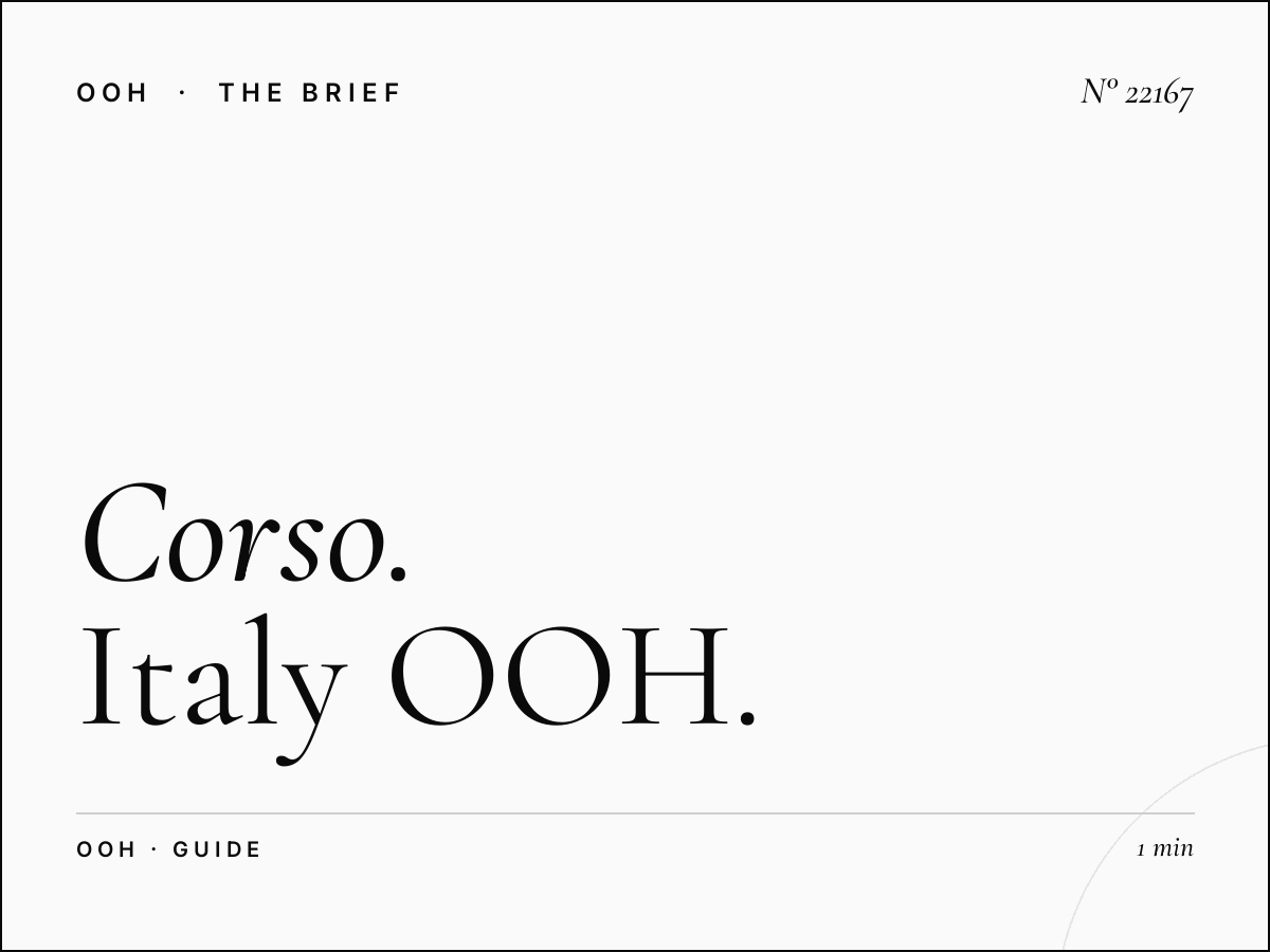 Corso Garibaldi LED Wallbanner Milan: Complete Italy OOH Guide
