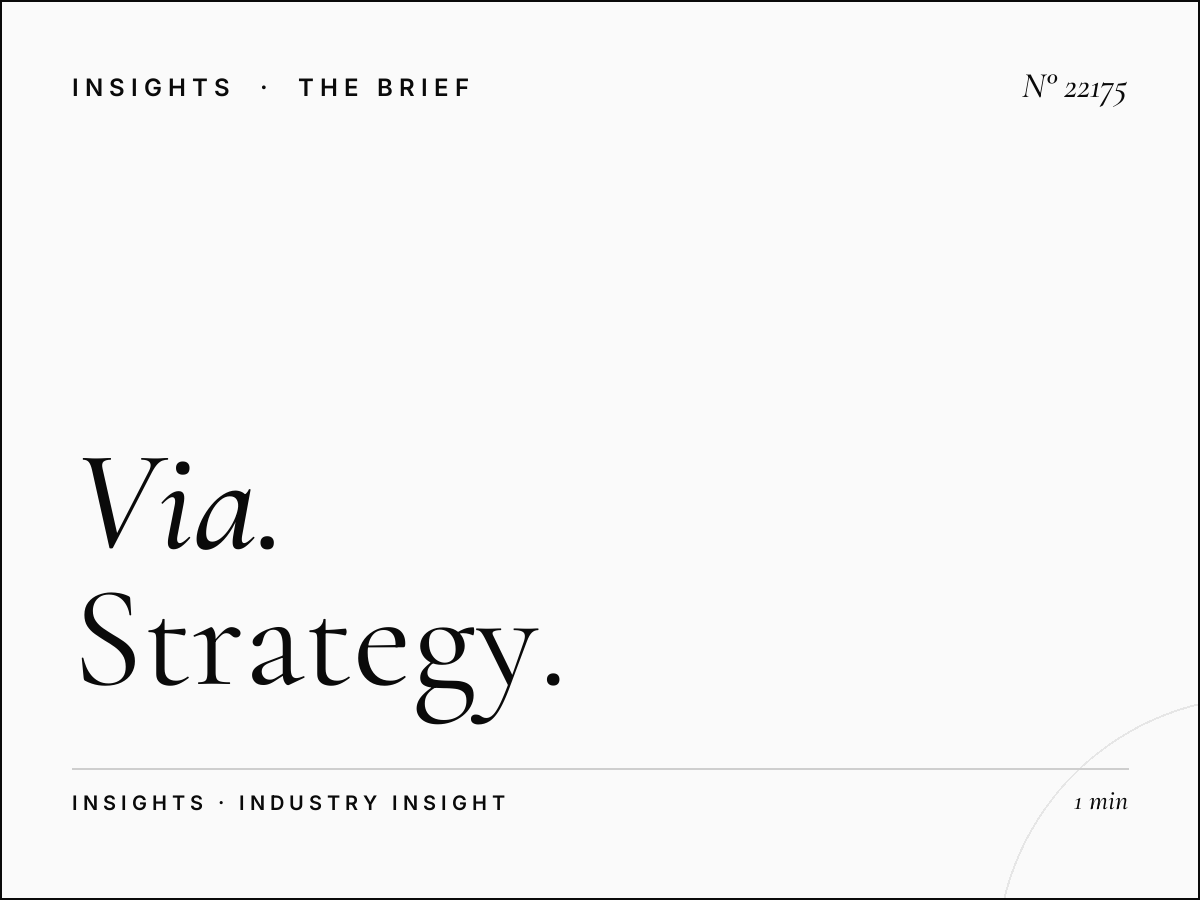Via Pellegrino Rossi LED New Product: Strategy