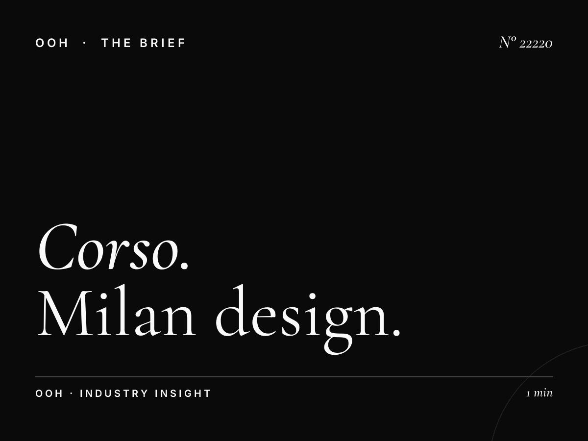 Corso Garibaldi LED Wallbanner: Milan Design District LED