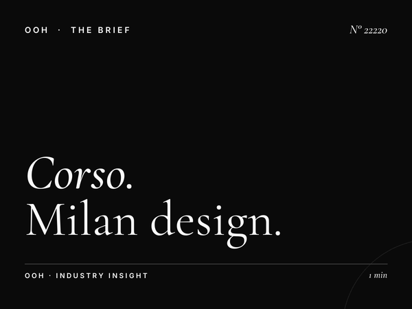 Corso Garibaldi LED Wallbanner: Milan Design District LED