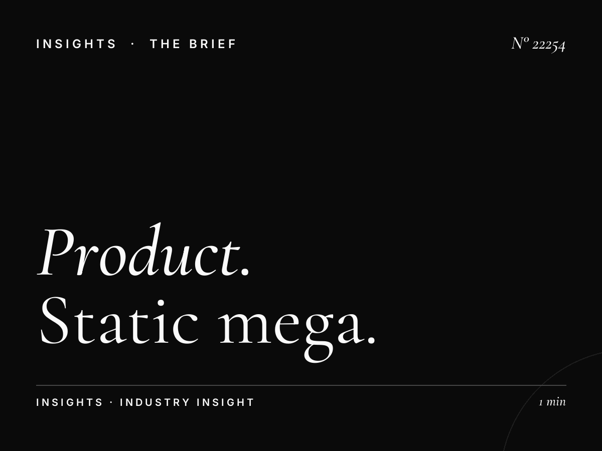Product Launch VIP: Static Mega High-Impact Advertising That Commands Attention