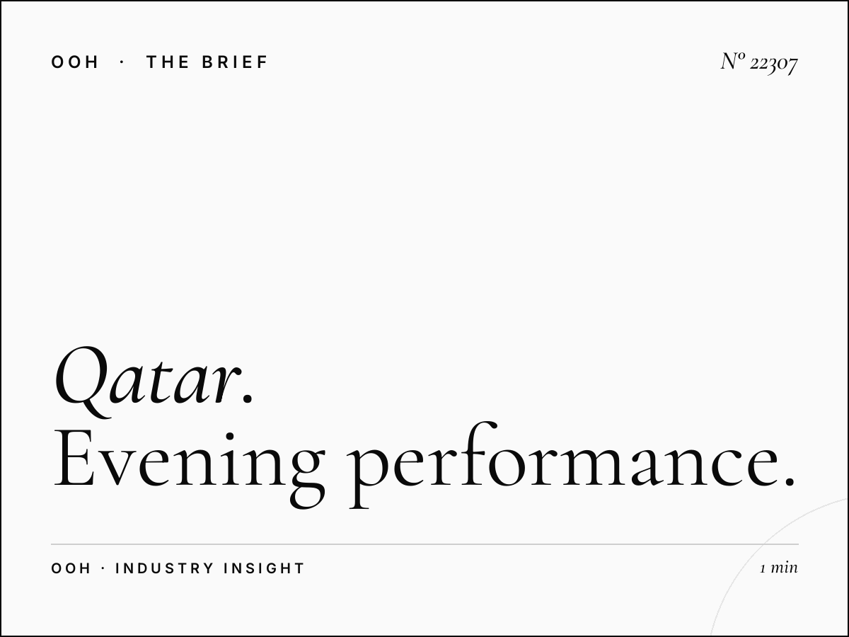 Qatar Sports Club Static Hoarding Night: Evening Performance That Scores With Your Target Audience