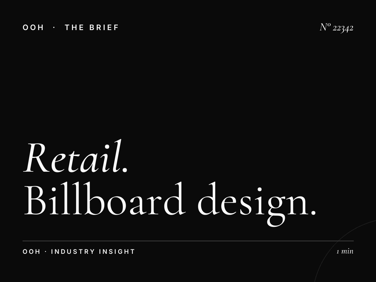 Retail Static Mega Creative: Billboard Design That Drives Consumer Action