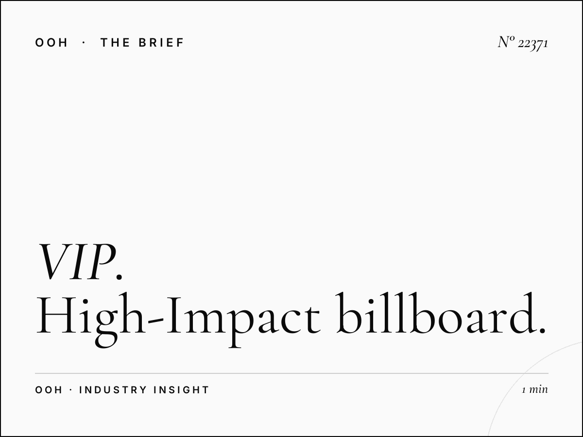 VIP Static Mega Visibility: High-Impact Billboard Advertising That Commands Attention