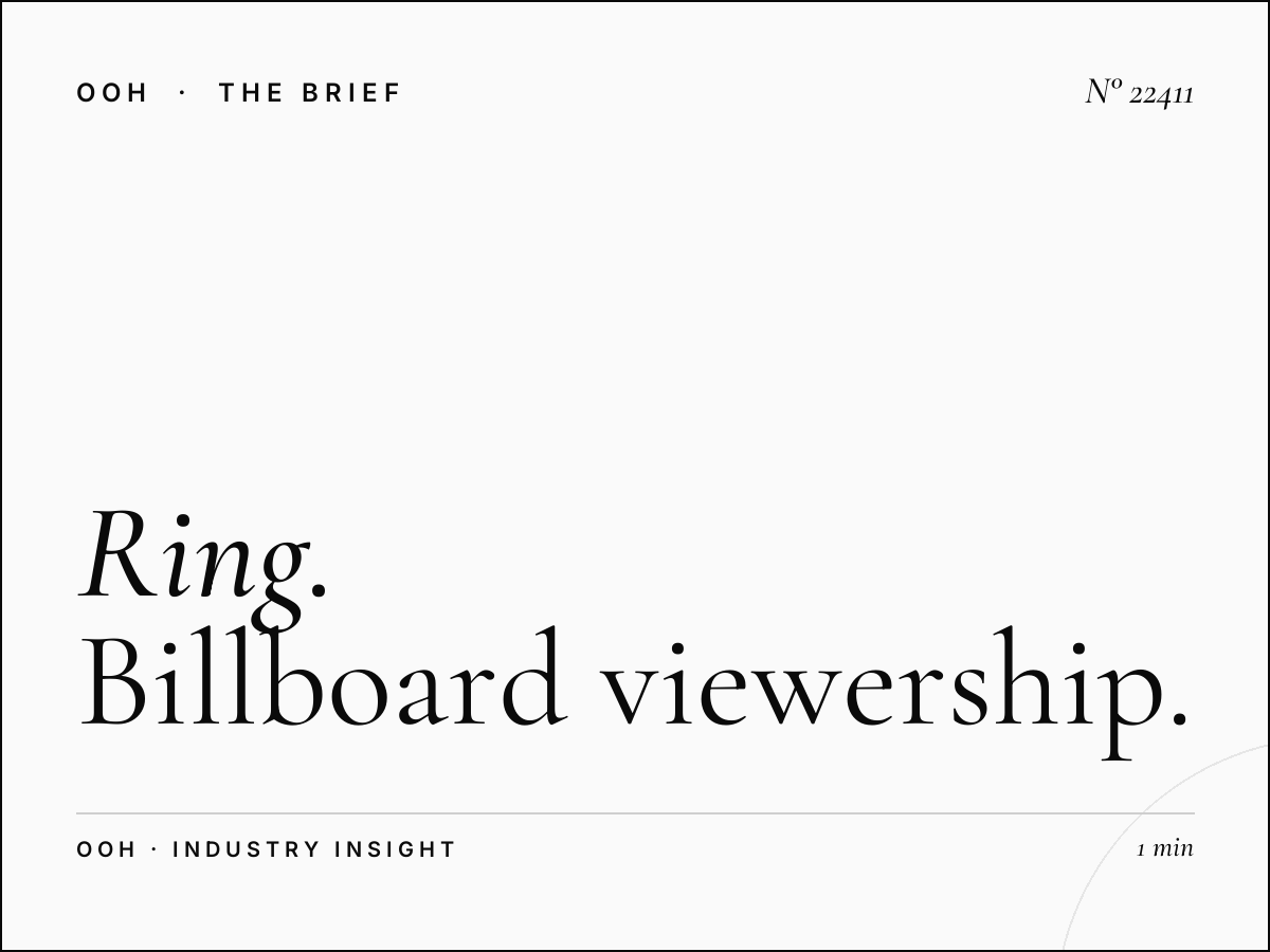 Ring Road Static Billboard Traffic: Billboard Viewership