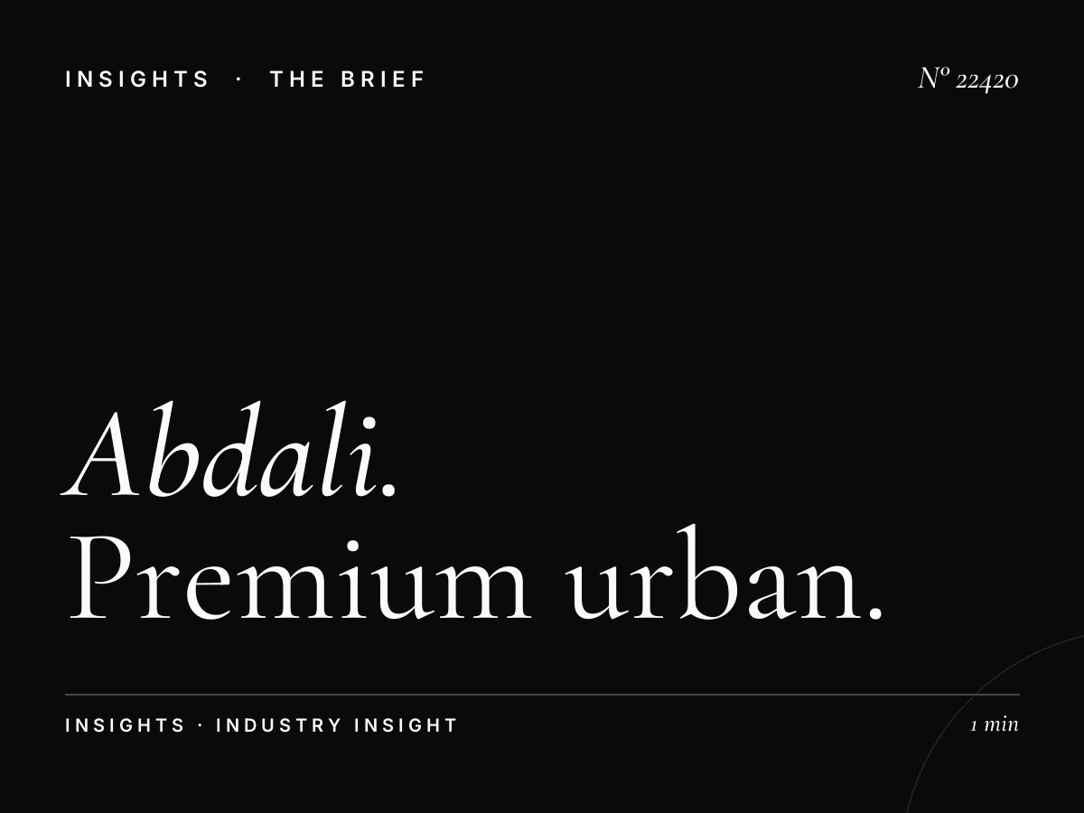 Abdali New Downtown Amman: Premium Urban Destination for Strategic Advertising