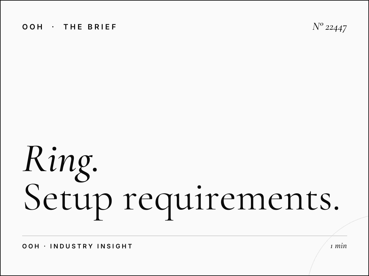 Ring Road Billboard Installation: Setup Requirements