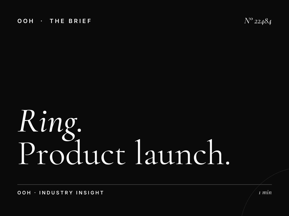 Ring Road Static Billboard Launch: Product Launch