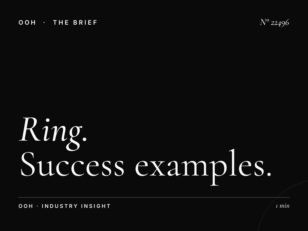 Ring Road Static Billboard Cases: Success Examples